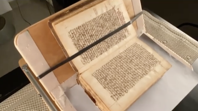 Digitization of a 442-Year-Old German Manuscript at the Libraries Tech Center